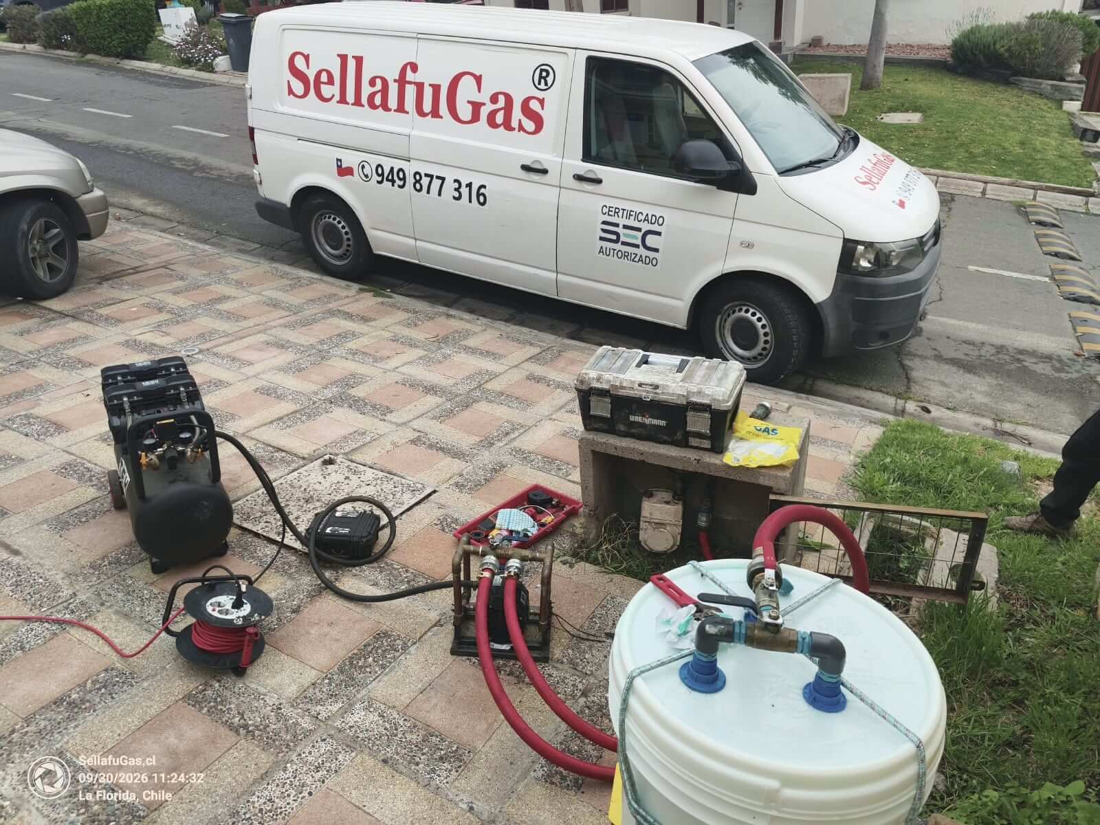 Reparacion fuga de gas Prodoral R6-1